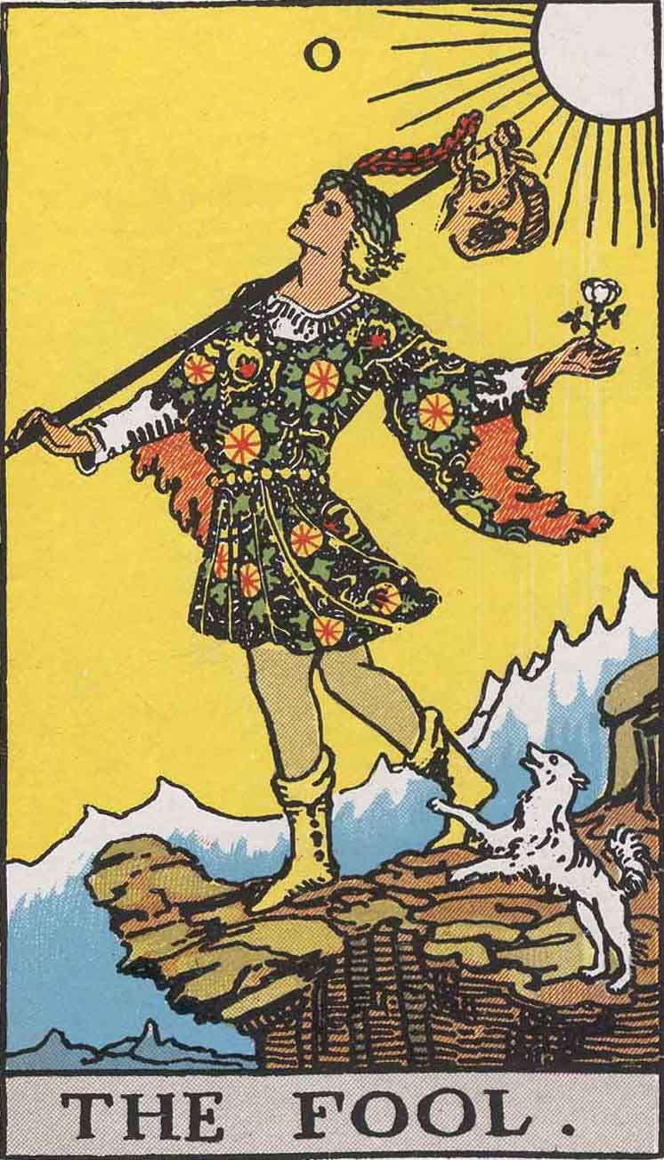 The Fool tarot card - High Resolution