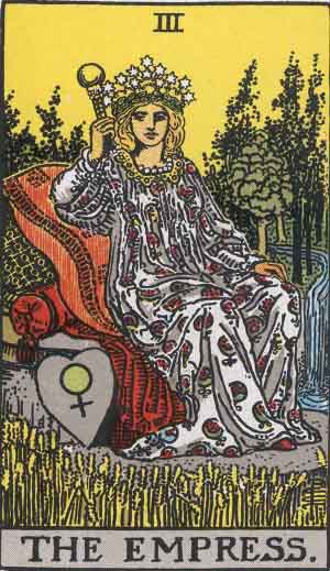 The Empress tarot card - High Resolution