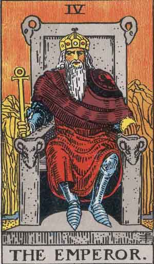 The Emperor tarot card - High Resolution