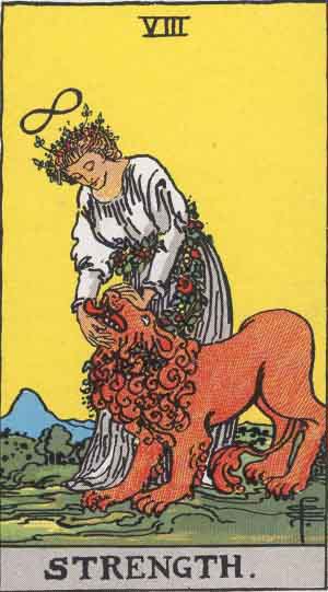 Strength tarot card - High Resolution
