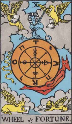 Wheel of Fortune tarot card - High Resolution