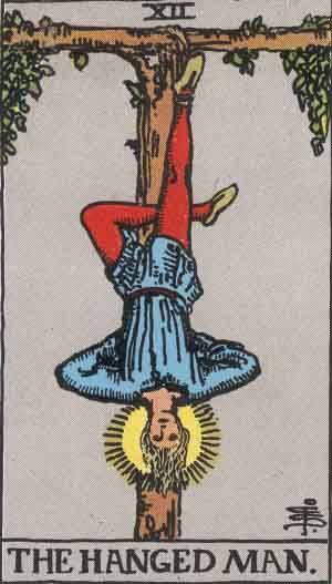 The Hanged Man tarot card - High Resolution