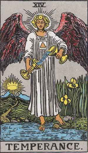 Temperance tarot card - High Resolution