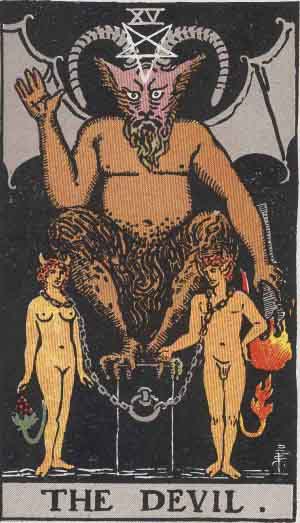 The Devil tarot card - High Resolution