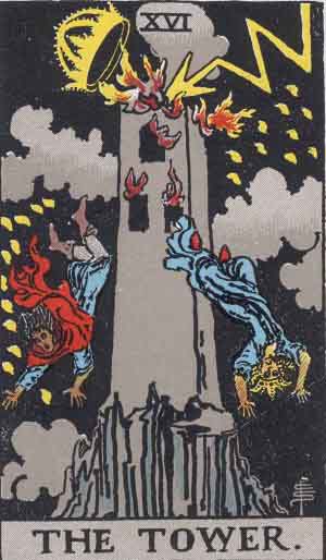 The Tower tarot card - High Resolution