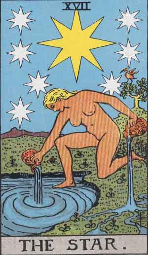 The Star tarot card - High Resolution