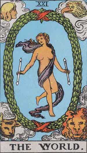 The World tarot card - High Resolution