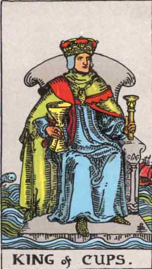 King of Cups tarot card - High Resolution