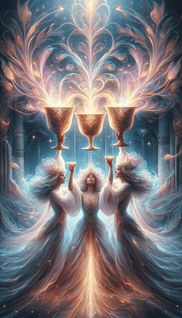 Three of Cups tarot card