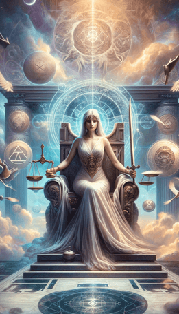 Justice tarot card