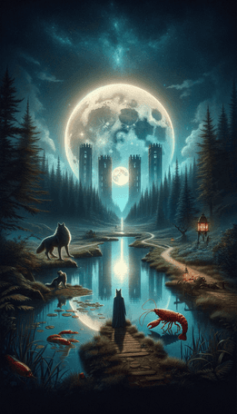 The Moon tarot card