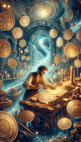 Eight of Pentacles tarot card