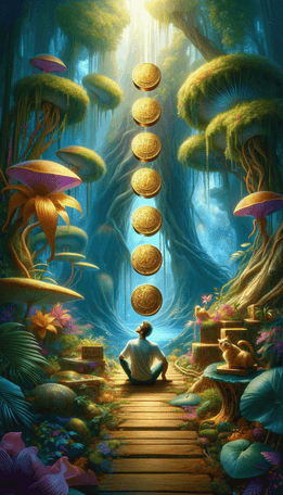 Seven of Pentacles tarot card