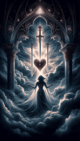 Three of Swords tarot card