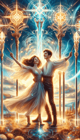 Four of Wands tarot card