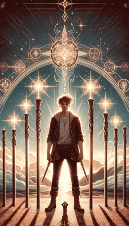 Nine of Wands tarot card
