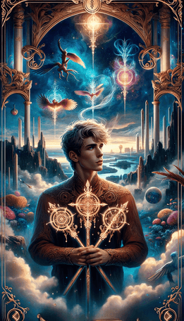 Three of Wands tarot card